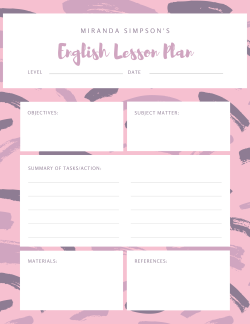pink lesson plan.